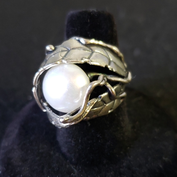 Sterling 925 silver and cultured freswater pearl - Picture 2 of 6